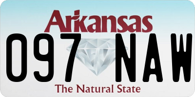 AR license plate 097NAW