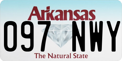 AR license plate 097NWY