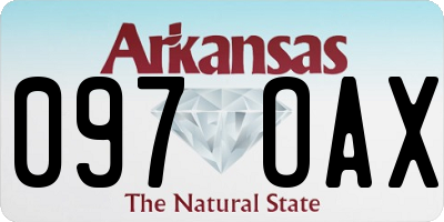 AR license plate 097OAX