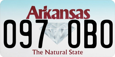 AR license plate 097OBO