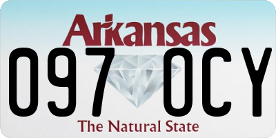 AR license plate 097OCY