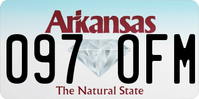 AR license plate 097OFM