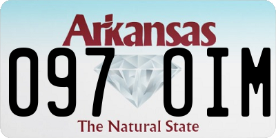 AR license plate 097OIM