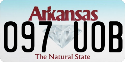 AR license plate 097UOB