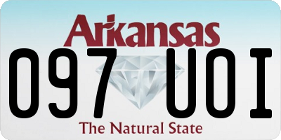 AR license plate 097UOI