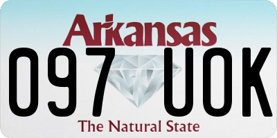 AR license plate 097UOK