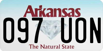 AR license plate 097UON