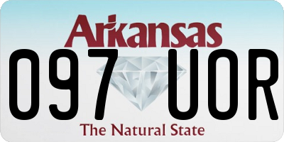 AR license plate 097UOR