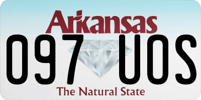 AR license plate 097UOS