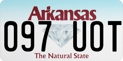 AR license plate 097UOT
