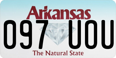 AR license plate 097UOU