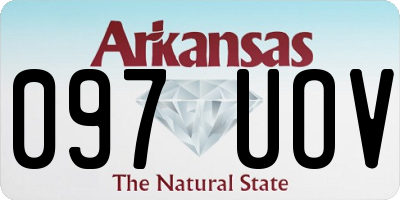 AR license plate 097UOV