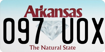 AR license plate 097UOX