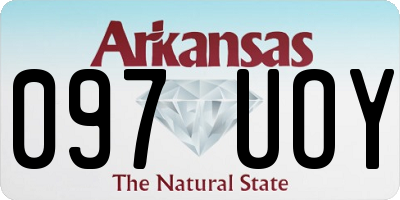 AR license plate 097UOY