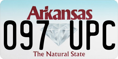 AR license plate 097UPC