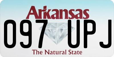 AR license plate 097UPJ