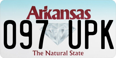 AR license plate 097UPK