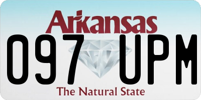 AR license plate 097UPM
