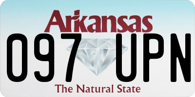 AR license plate 097UPN