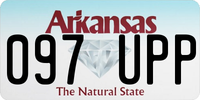 AR license plate 097UPP