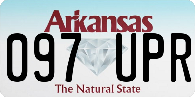 AR license plate 097UPR