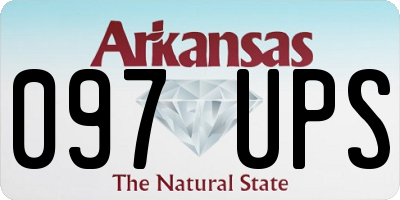 AR license plate 097UPS