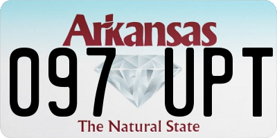 AR license plate 097UPT