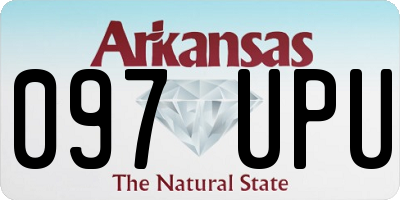AR license plate 097UPU