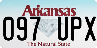 AR license plate 097UPX