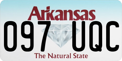 AR license plate 097UQC