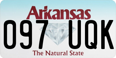 AR license plate 097UQK