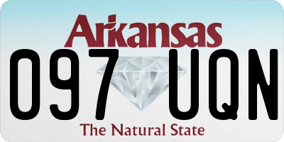 AR license plate 097UQN
