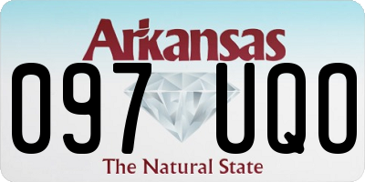 AR license plate 097UQO