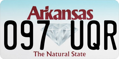 AR license plate 097UQR