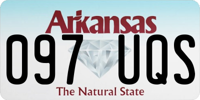 AR license plate 097UQS