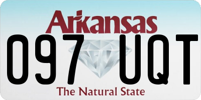 AR license plate 097UQT