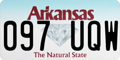 AR license plate 097UQW