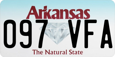 AR license plate 097VFA