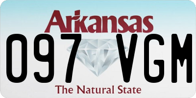 AR license plate 097VGM
