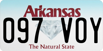 AR license plate 097VOY