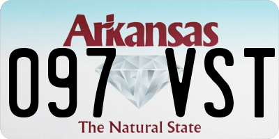 AR license plate 097VST