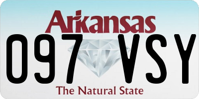 AR license plate 097VSY