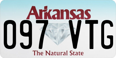 AR license plate 097VTG