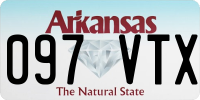 AR license plate 097VTX