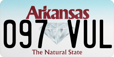 AR license plate 097VUL