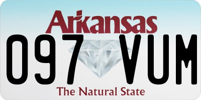 AR license plate 097VUM