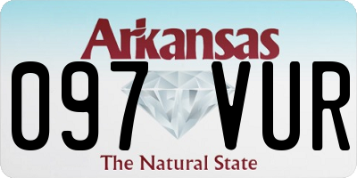 AR license plate 097VUR