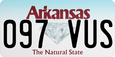 AR license plate 097VUS