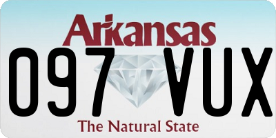 AR license plate 097VUX
