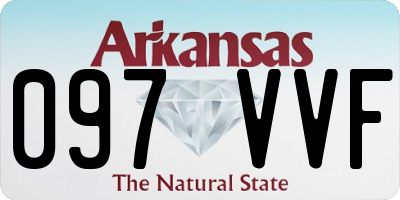 AR license plate 097VVF